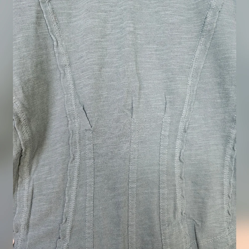 Pilcro Anthropologie Cotton Seamed Top, Turquoise, XXS/XS - Picture 7 of 10